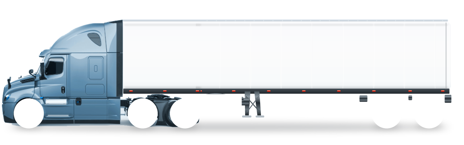 JULIO CESAR FLORES GOMEZ tractor and dry van trailer